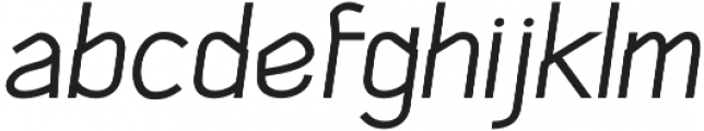 Cliche Regular Italic otf (400) Font LOWERCASE