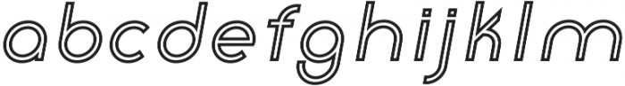 Click SemiBold italic Stroked otf (600) Font LOWERCASE