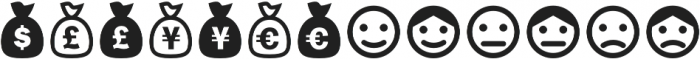 ClickBits Icons2 otf (400) Font UPPERCASE