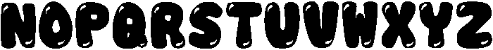 Clink Bubble Regular otf (400) Font LOWERCASE