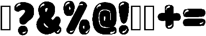 Clink Bubble Regular ttf (400) Font OTHER CHARS