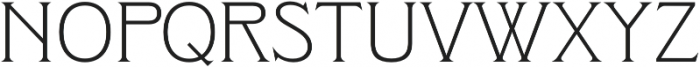 Clockmaker Light otf (300) Font UPPERCASE