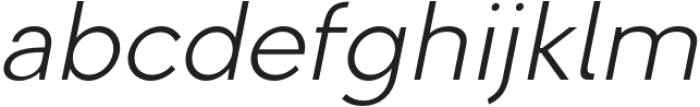 Clofie Light Italic otf (300) Font LOWERCASE