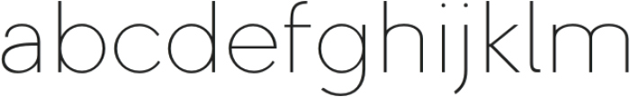 Clofie Thin otf (100) Font LOWERCASE