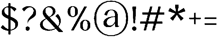 Clony Regular otf (400) Font OTHER CHARS