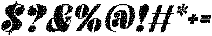 Clorise Disco Italic otf (400) Font OTHER CHARS