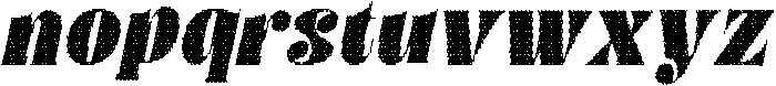 Clorise Disco Italic otf (400) Font LOWERCASE