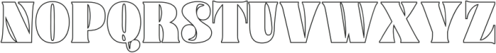 Clorise Outline otf (400) Font UPPERCASE