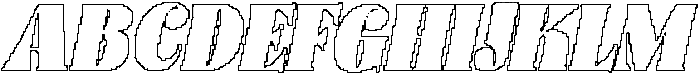 Clorise Pixel Outline otf (400) Font UPPERCASE
