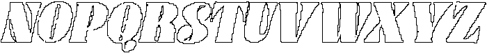 Clorise Pixel Outline otf (400) Font UPPERCASE