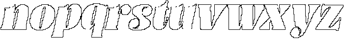 Clorise Pixel Outline otf (400) Font LOWERCASE