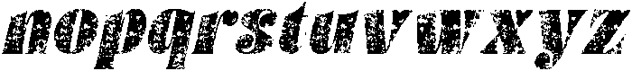 Clorise Stamp Italic otf (400) Font LOWERCASE