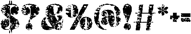 CloriseStamp-Regular otf (400) Font OTHER CHARS