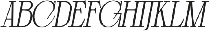 ClosedMemory-ExtraBoldItalic otf (700) Font UPPERCASE