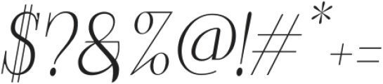 ClosedMemory-Italic otf (400) Font OTHER CHARS