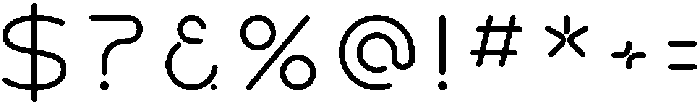 Cloth Regular otf (400) Font OTHER CHARS