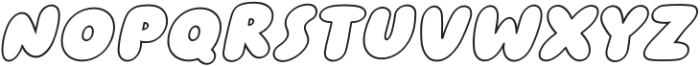 Cloud Bunch Hollow Italic otf (400) Font LOWERCASE
