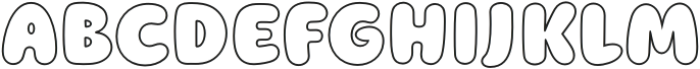 Cloud Bunch Hollow otf (400) Font UPPERCASE
