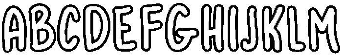 Cloud Nine Outline otf (400) Font UPPERCASE