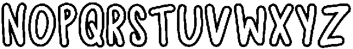 Cloud Nine Outline otf (400) Font UPPERCASE