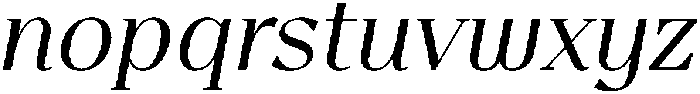CloudLucent-Italic otf (400) Font LOWERCASE