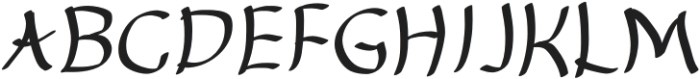 Cloudtain Regular otf (400) Font UPPERCASE