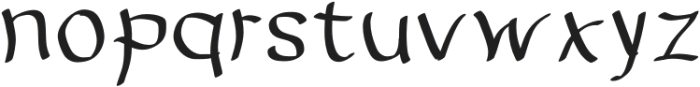 Cloudtain Regular otf (400) Font LOWERCASE