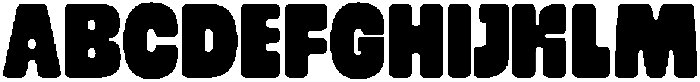 Cloudy Bumpy Regular otf (400) Font UPPERCASE