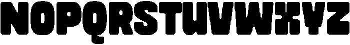 Cloudy Bumpy Regular otf (400) Font UPPERCASE