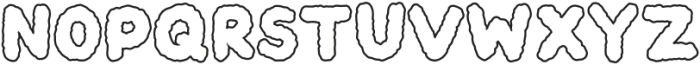 Cloudy Outline otf (400) Font LOWERCASE