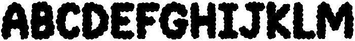 Cloudy Regular otf (400) Font UPPERCASE