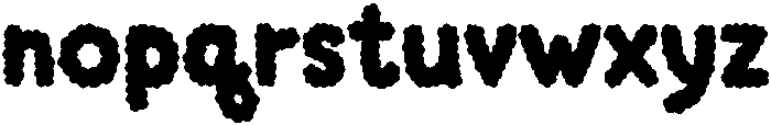 Cloudy Regular otf (400) Font LOWERCASE