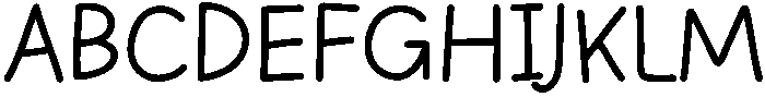 Cloudy Regular otf (400) Font UPPERCASE