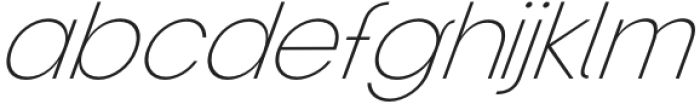 Clover Display ExtraLight Italic otf (200) Font LOWERCASE