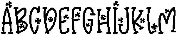 Clover Pop Regular otf (400) Font UPPERCASE