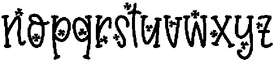 Clover Pop Regular otf (400) Font LOWERCASE