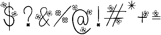 Clover Regular otf (400) Font OTHER CHARS