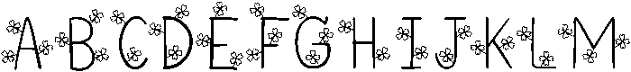 Clover Regular otf (400) Font UPPERCASE