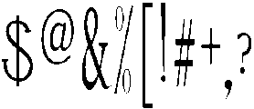 Clover Regular otf (400) Font OTHER CHARS