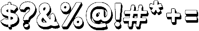 Club Merry 3d otf (400) Font OTHER CHARS