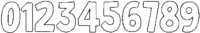 Club Merry Outline otf (400) Font OTHER CHARS