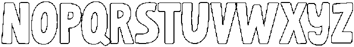 Club Merry Outline otf (400) Font LOWERCASE