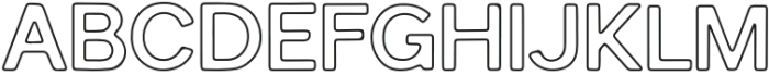 ClubSoleilOutline Regular otf (400) Font UPPERCASE