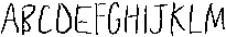 Clumsy Caps Regular otf (400) Font UPPERCASE