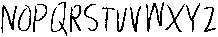 Clumsy Caps Regular otf (400) Font UPPERCASE