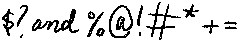 Clumsy Caps Thicker otf (400) Font OTHER CHARS