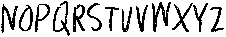 Clumsy Caps Thicker otf (400) Font UPPERCASE
