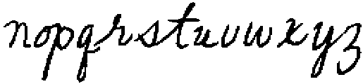 Clumsy Cursive Oblique Thicker otf (400) Font LOWERCASE