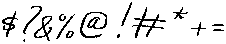 Clumsy Cursive Oblique otf (400) Font OTHER CHARS