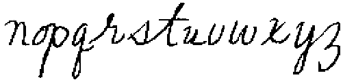 Clumsy Cursive Oblique otf (400) Font LOWERCASE